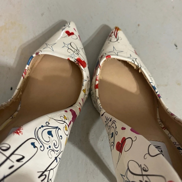 Women's Steve Madden Heels, White Multi, Size 8.5 - Picture 8 of 8